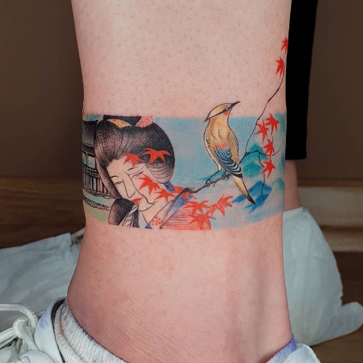 Alev Sarı — color tattoo, Ink People Istanbul