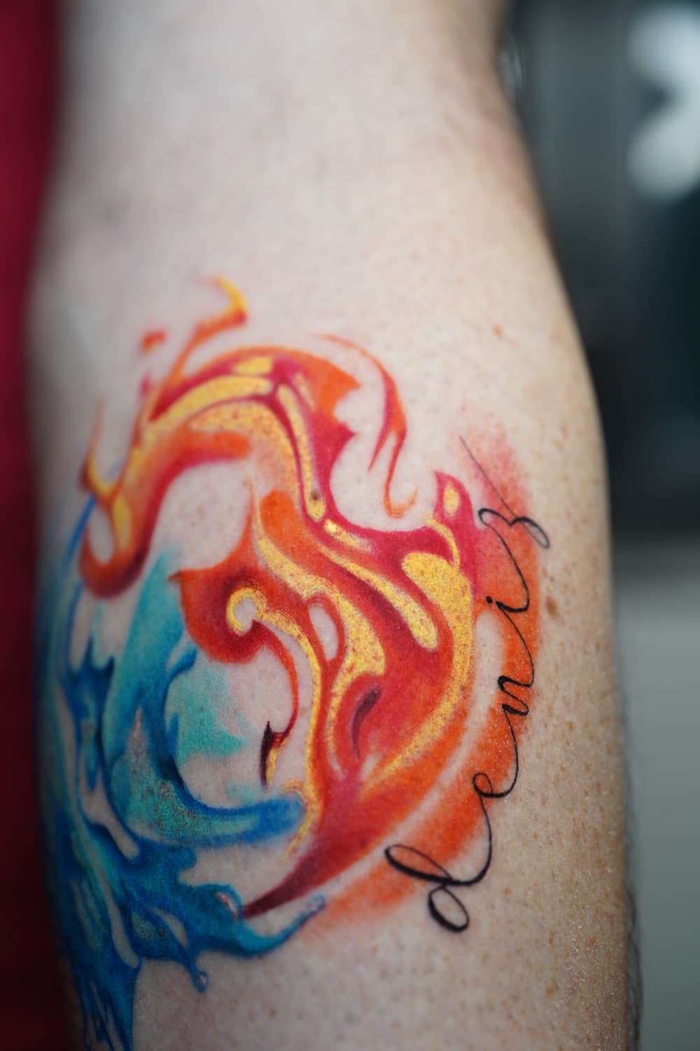 Alev Sarı — color tattoo, Ink People Istanbul