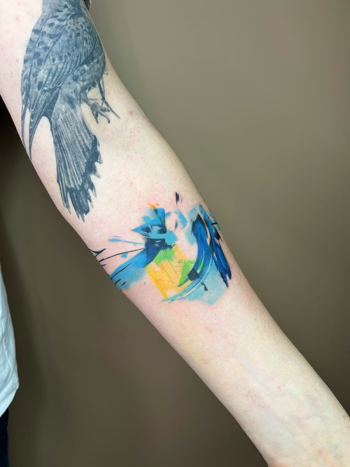 Alev Sarı — Watercolor Abstract tattoo, Ink People Istanbul