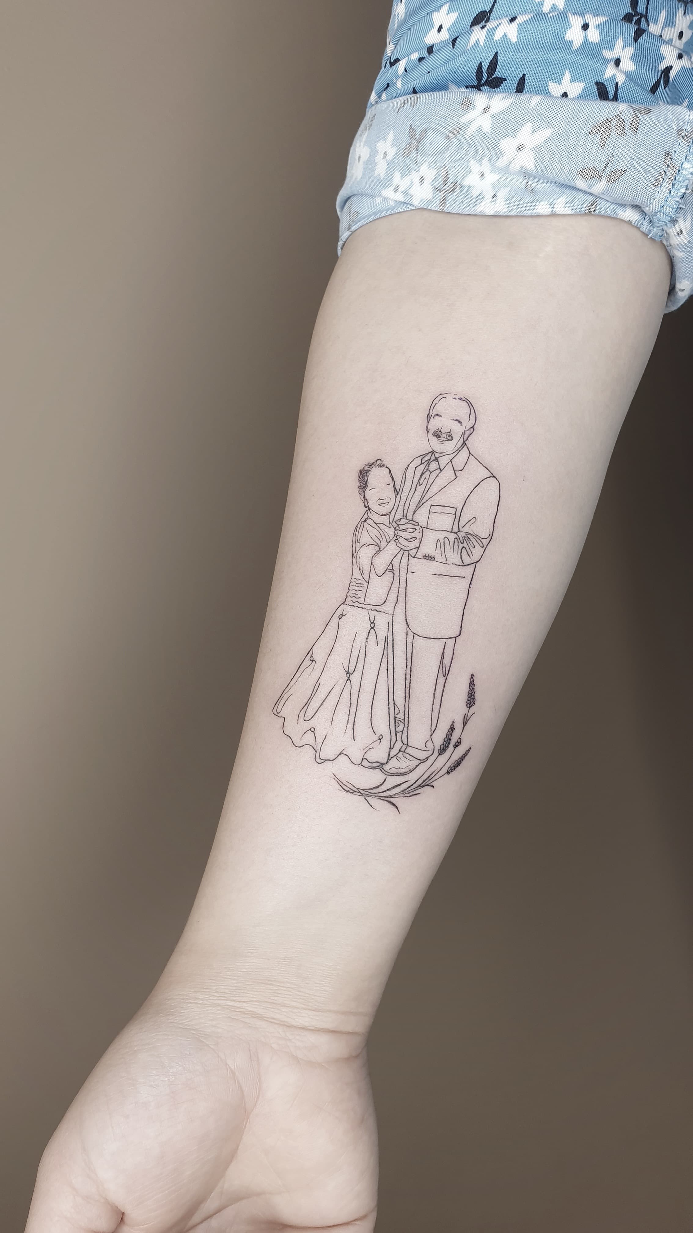 Alev Sarı — Fine Line tattoo, Ink People Istanbul