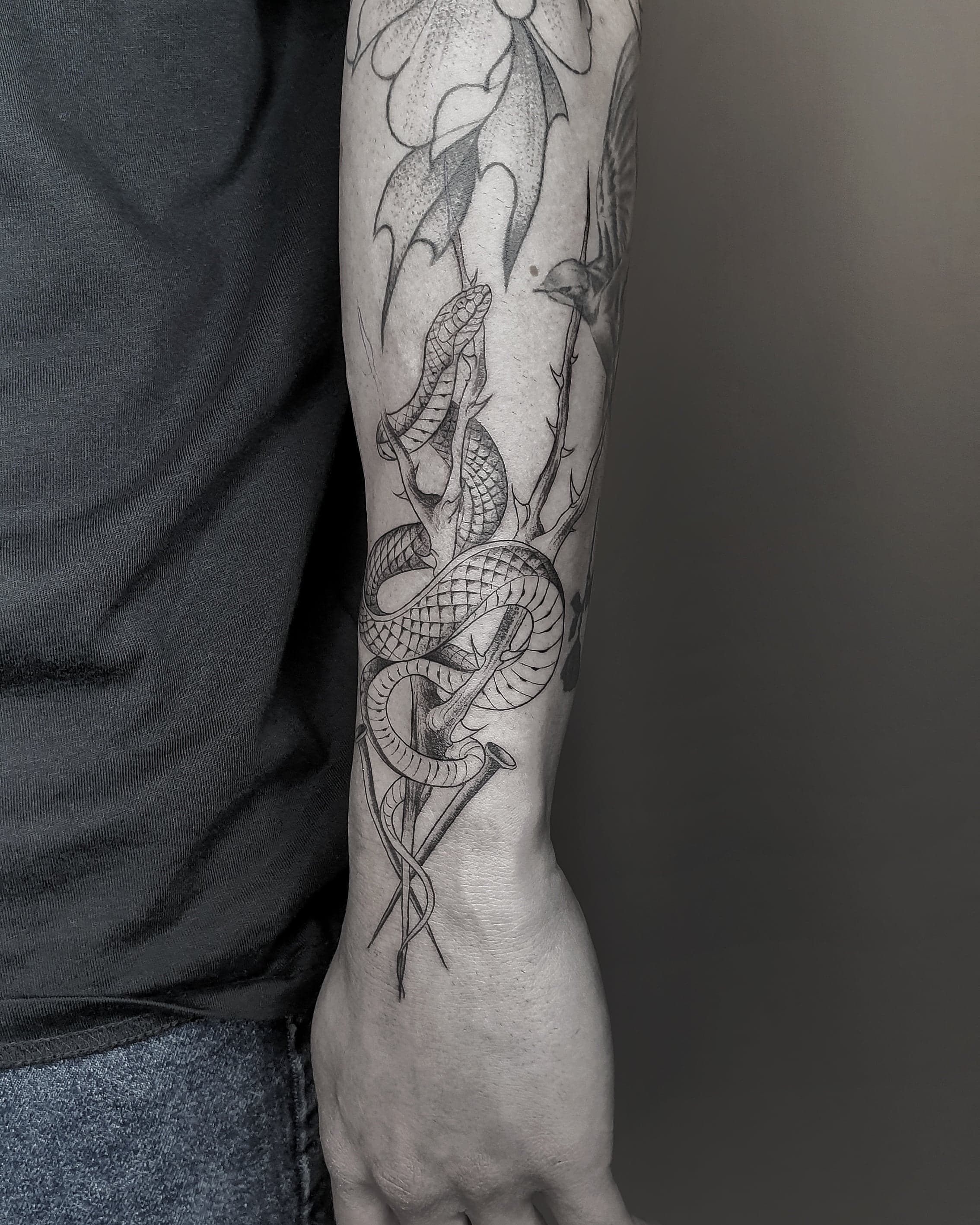 Alev Sarı — Blackwork tattoo, Ink People Istanbul