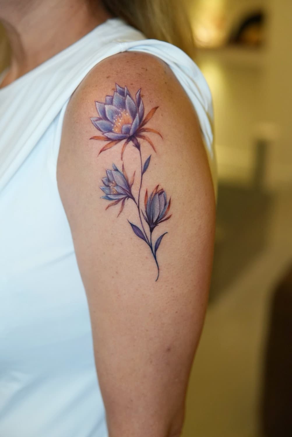 Berkay Uzun — Watercolor Floral tattoo, Ink People Istanbul