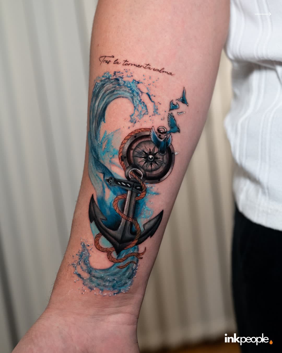 Betül Barradi — color tattoo, Ink People Istanbul