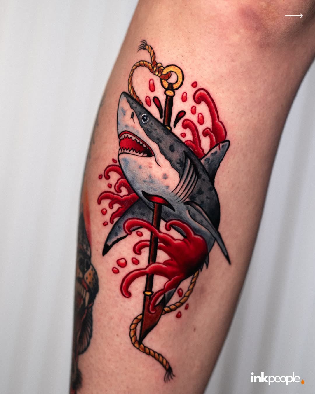 Betül Barradi — color tattoo, Ink People Istanbul
