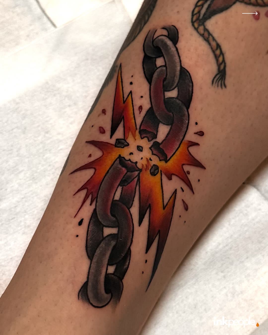 Betül Barradi — color tattoo, Ink People Istanbul