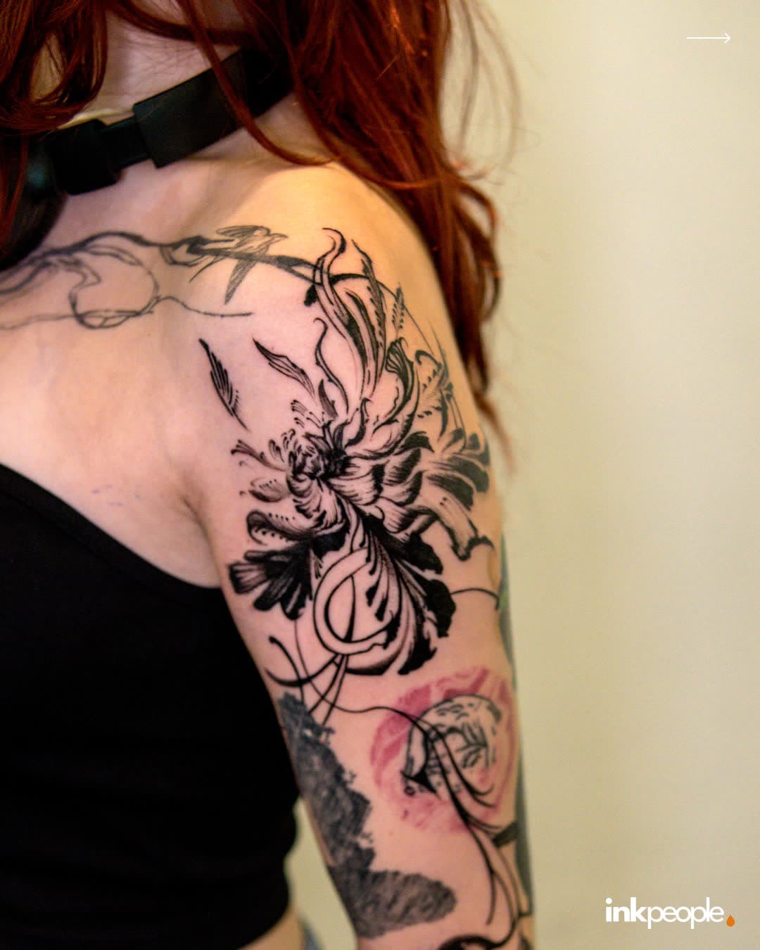Ediz Sarıkaya — blackwork tattoo, Ink People Istanbul