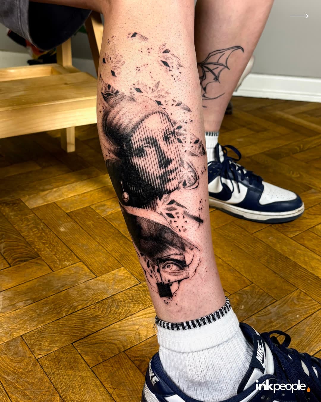 Ediz Sarıkaya — blackwork tattoo, Ink People Istanbul