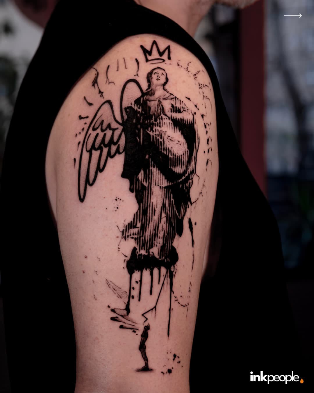 Ediz Sarıkaya — blackwork tattoo, Ink People Istanbul