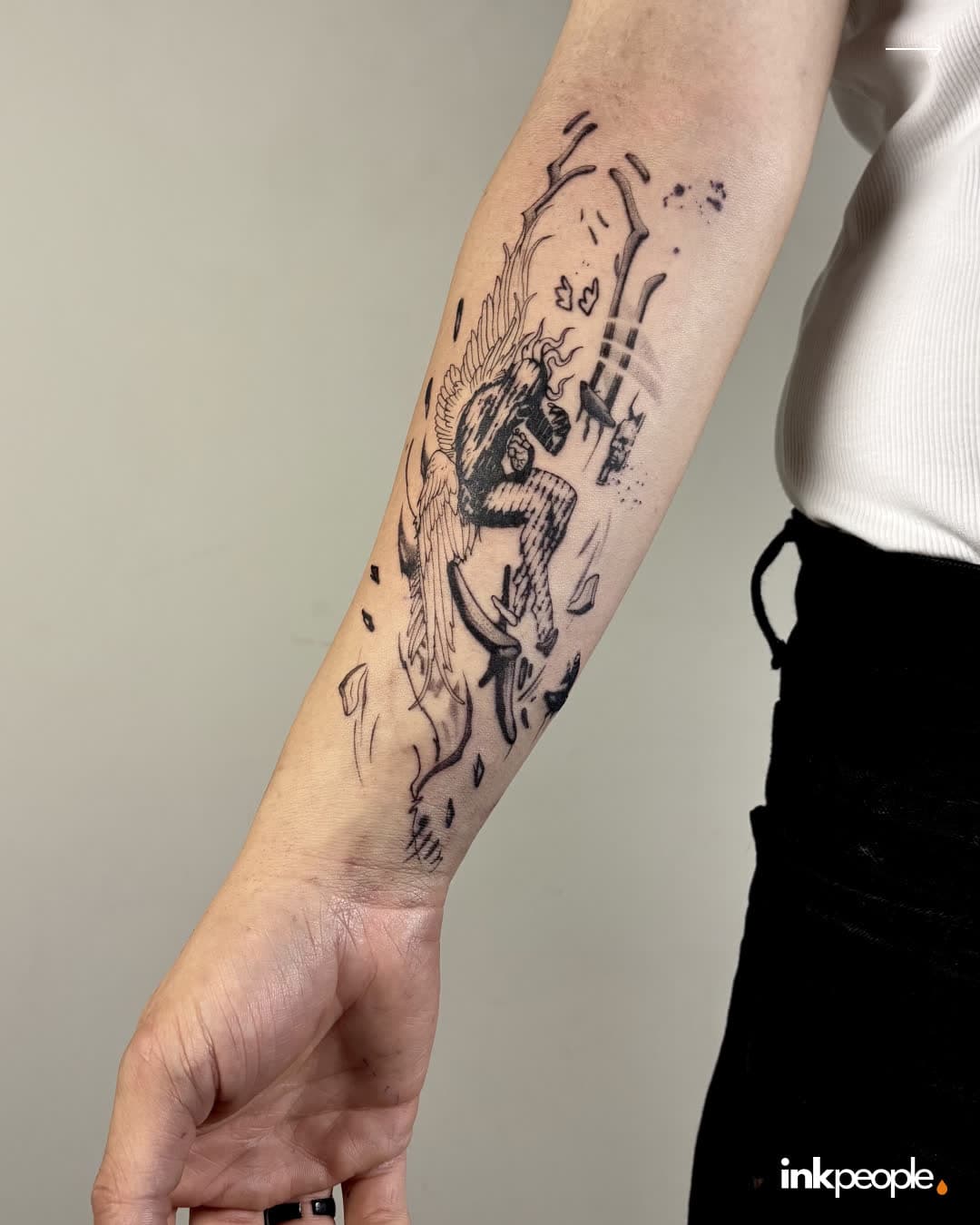 Ediz Sarıkaya — blackwork tattoo, Ink People Istanbul