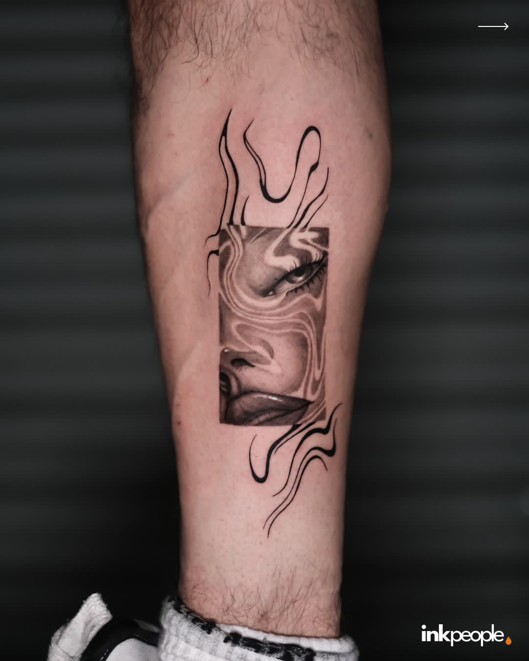 Miray Zengin — blackwork tattoo, Ink People Istanbul