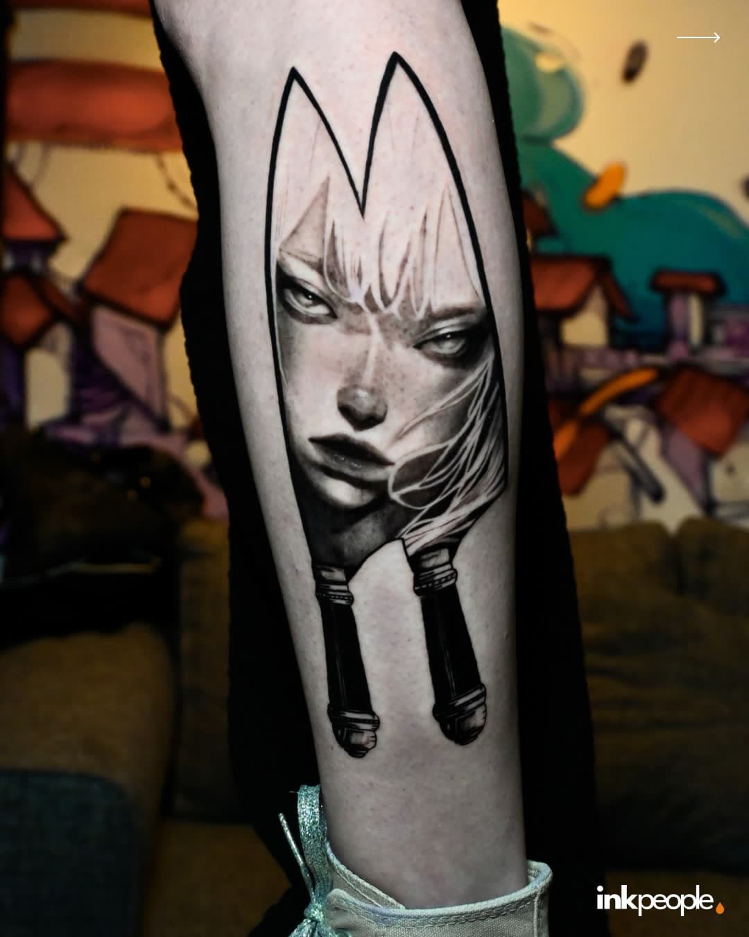 Miray Zengin — portrait tattoo, Ink People Istanbul